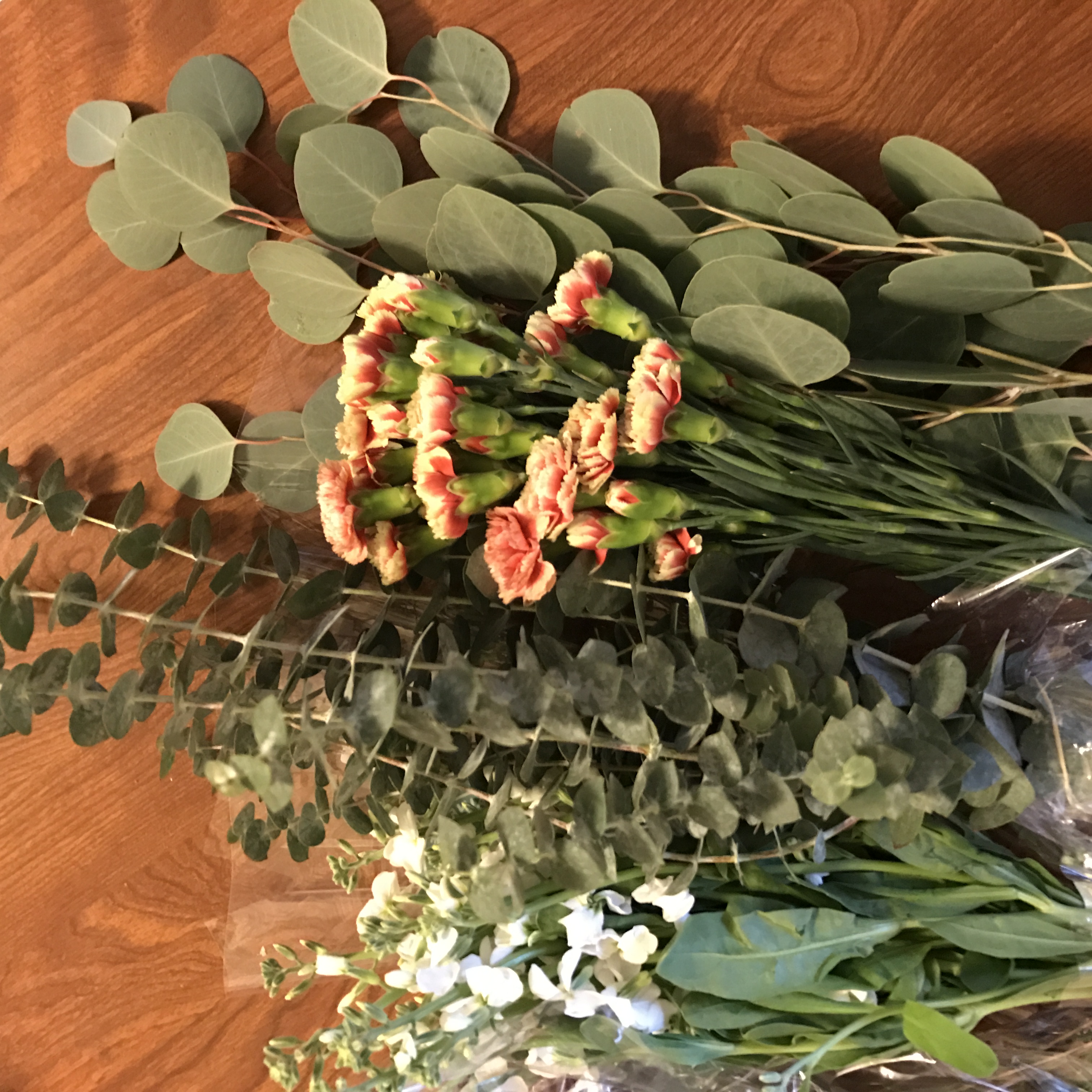 trader joes eucalyptus arrangement flowers diy
