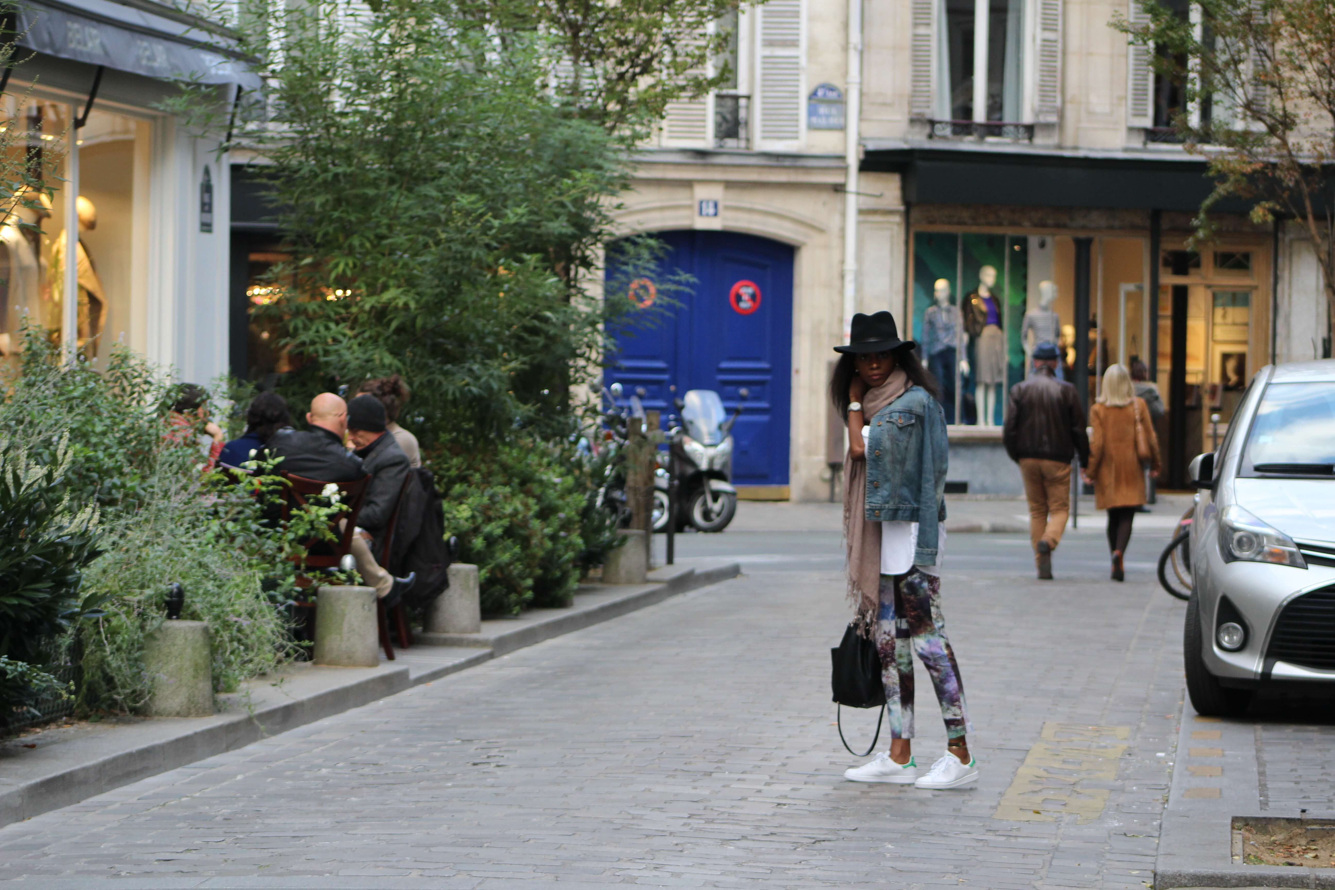 denim jacket fall layering paris